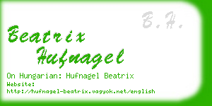 beatrix hufnagel business card
